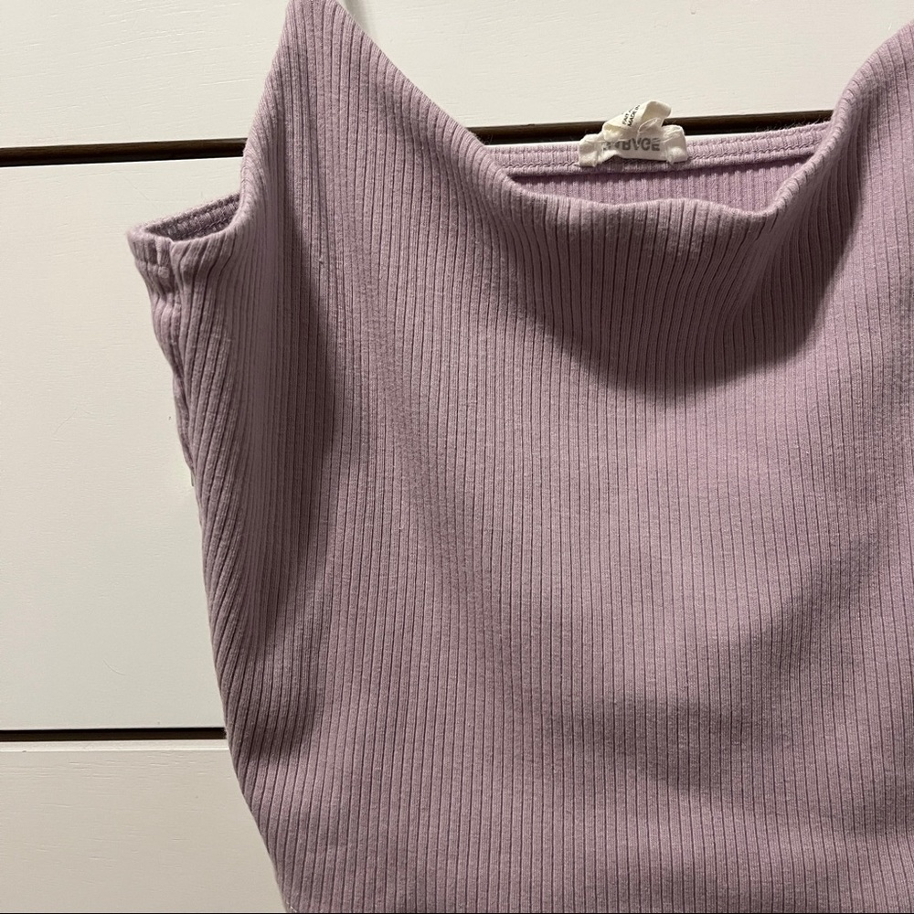 Garage The Ribbed Bungee Cami Light Purple - Picture 4 of 5
